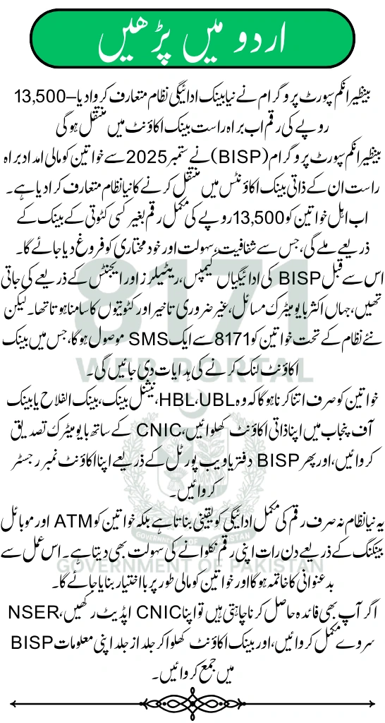 BISP 8171 New Bank Payment System